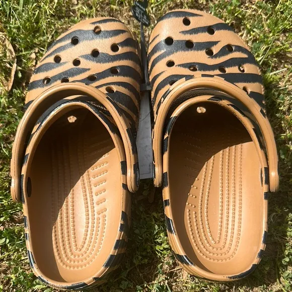 Tiger Pattern Kids CROCS