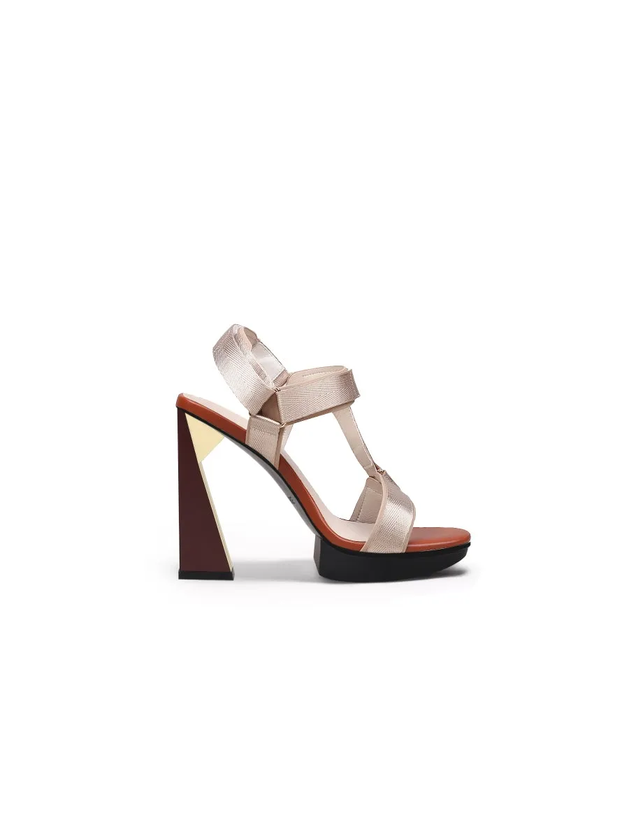 Tribeca Sky High Heel Gold Gladiator Sandals