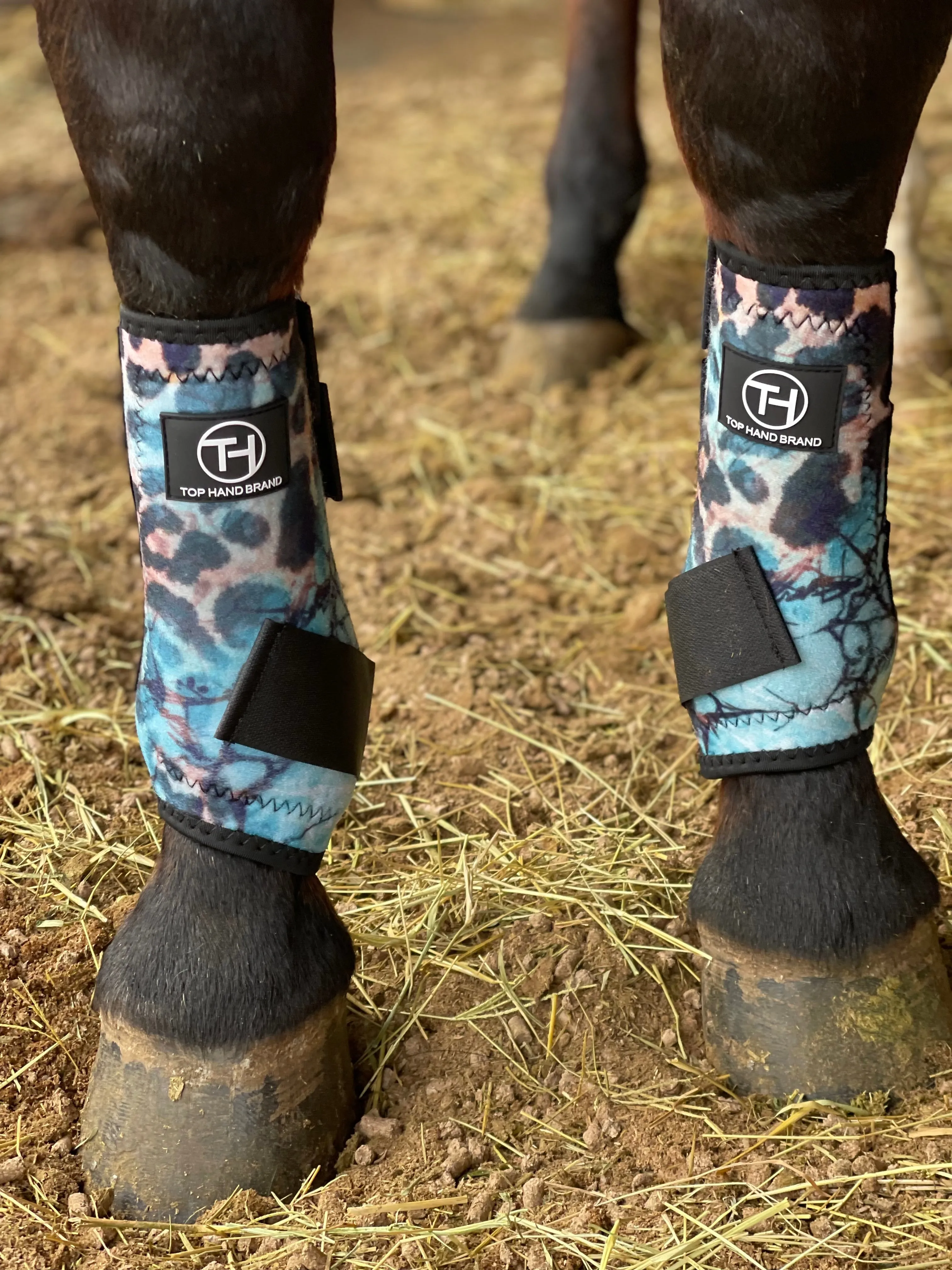 Turquoise Slab Sport Boots