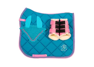 Turquoise/Pink Dressage Set