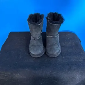 Ugg Boots Black Rear Bows Size 10
