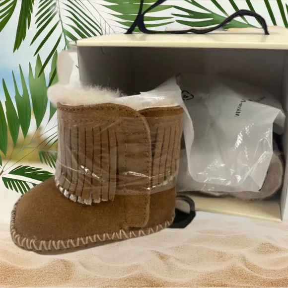 Ugg Branyon Fringe Boots Baby SZ 1