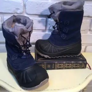 UGG Ludwig Unisex Waterproof Blue Suede Winter Snow Boots Insulated Toddler 11