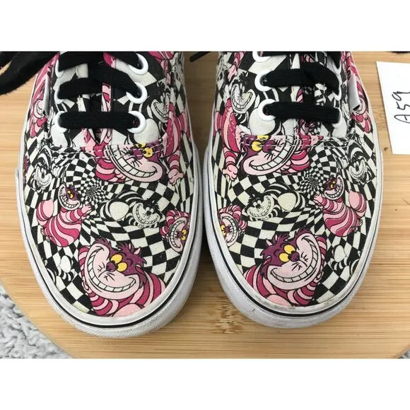 Vans x Disney Era Cheshire Cat Alice in Wonderland Athletic Sneakers Mens 9.5