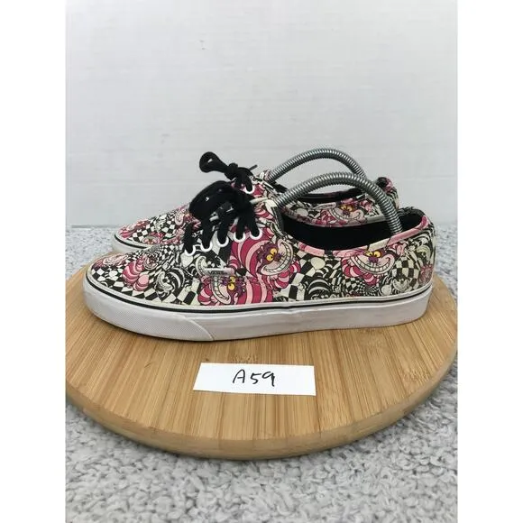 Vans x Disney Era Cheshire Cat Alice in Wonderland Athletic Sneakers Mens 9.5