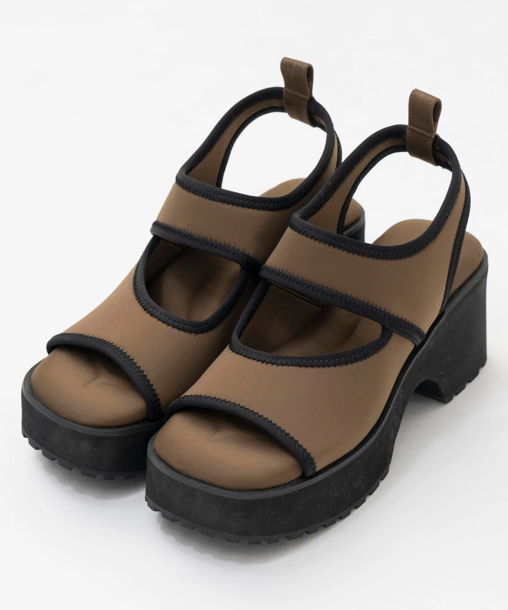 Volume Sole Stretch Sandals