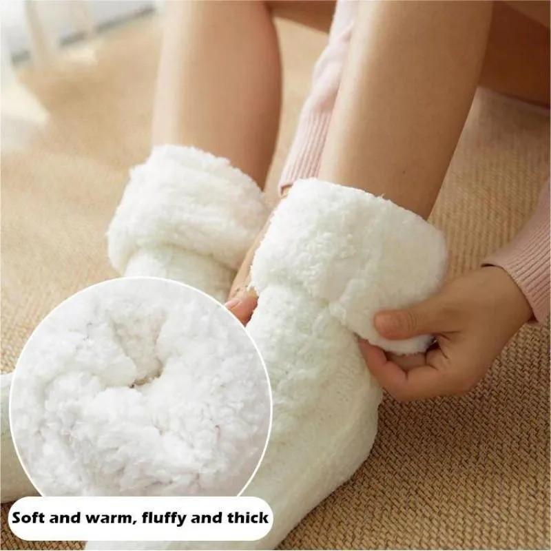 [Warm Gift] Twist Pattern Soft Anti-Slip Thermal Floor Socks for Winter