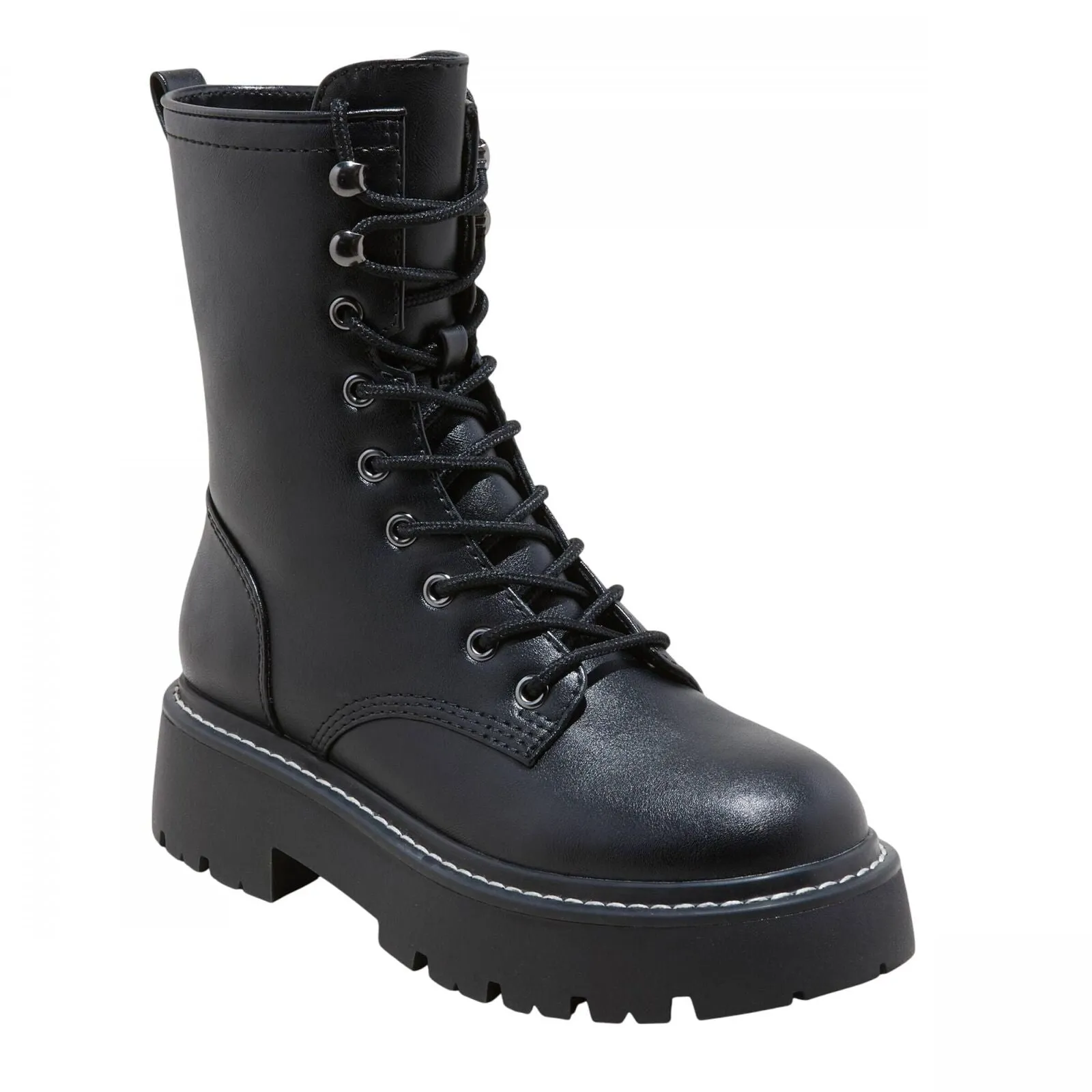 Wild Fable Womens Logan Lug Combat Boots with Memory Foam Insole Black 9M