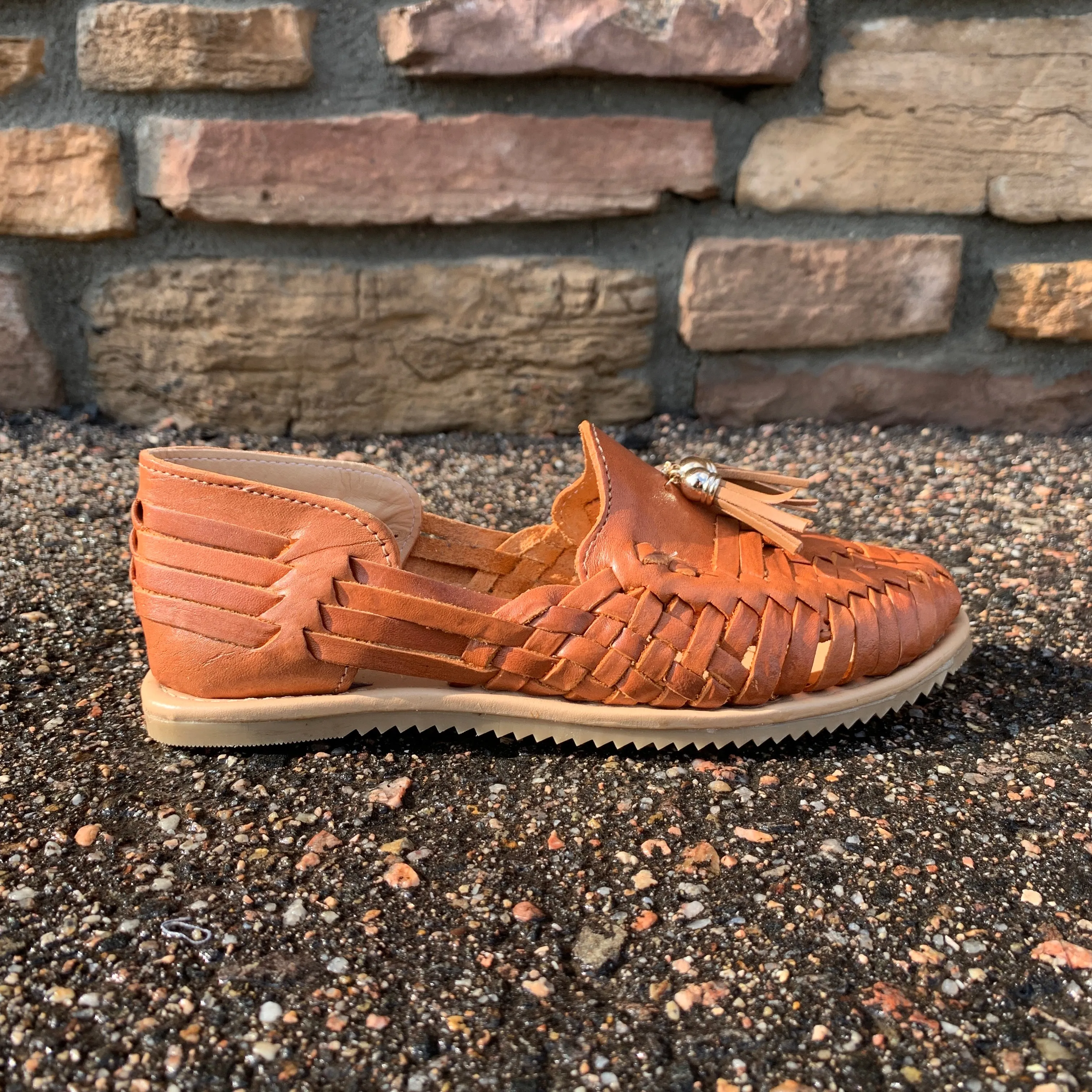 Women Cognac Mexican Sandles