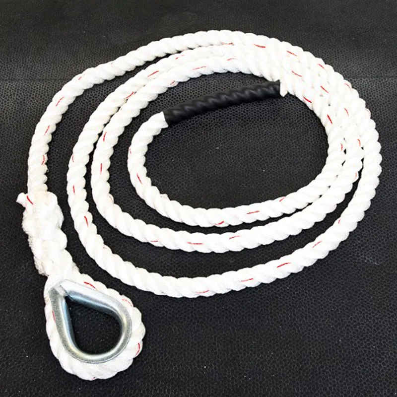 XTC Gear | Climbing Rope - White w/Red Tracer - 1.5in Thick