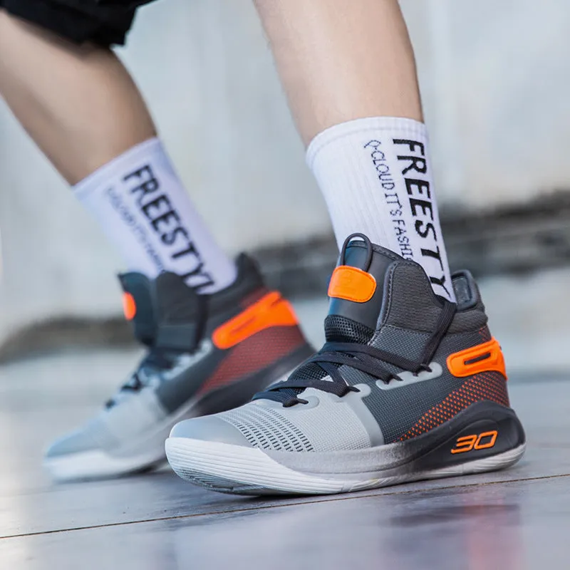 Youth Basketball Sneaker: Autumn Combat Cement Nail Shoes
