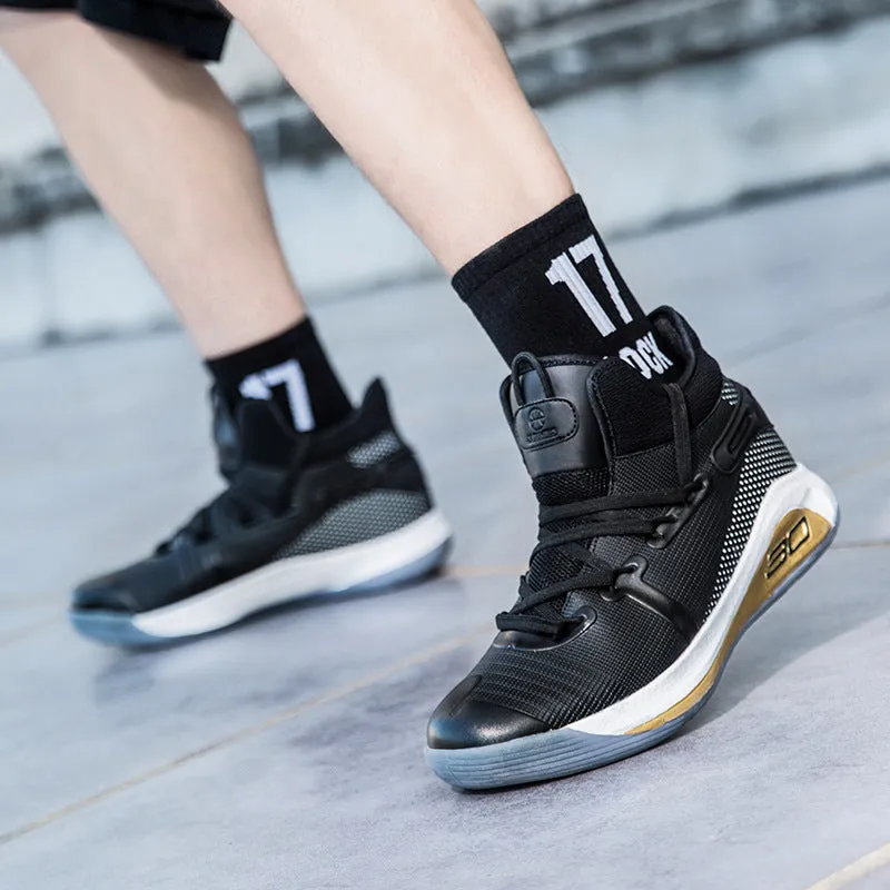 Youth Basketball Sneaker: Autumn Combat Cement Nail Shoes