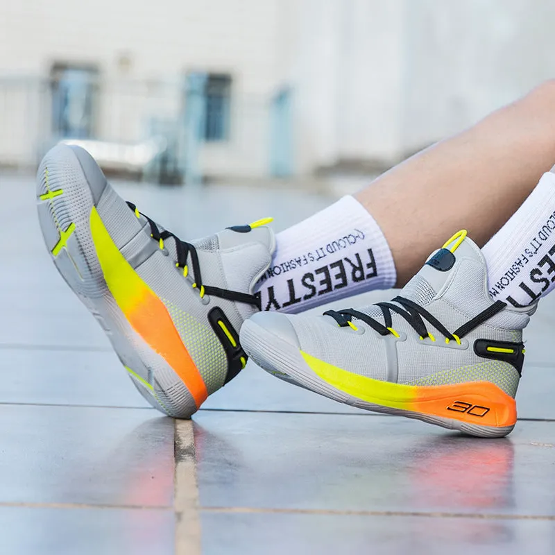Youth Basketball Sneaker: Autumn Combat Cement Nail Shoes
